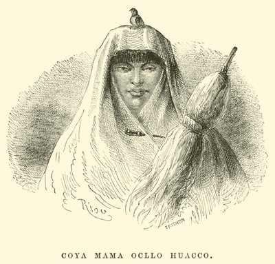 Coya Mama Ocllo Huacco door Edouard Riou