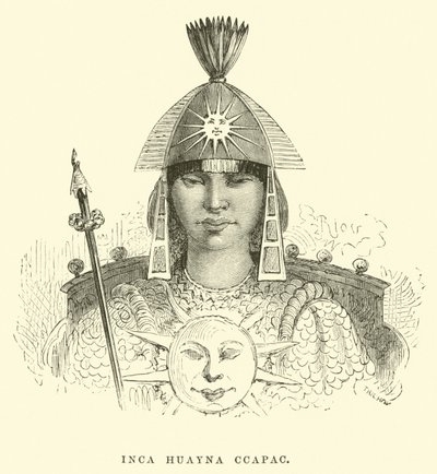 Inca Huayna Capac door Edouard Riou
