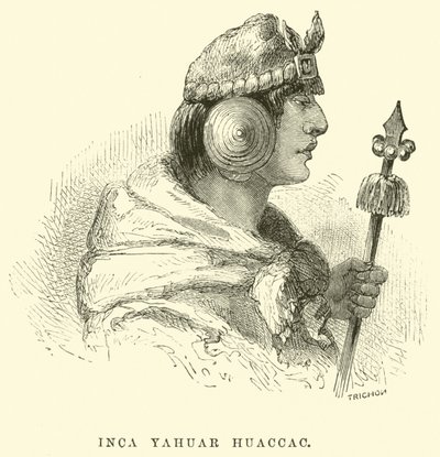 Inca Yahuar Huaccac door Edouard Riou