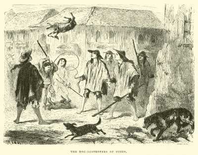 De Hondendoders van Cuzco door Edouard Riou