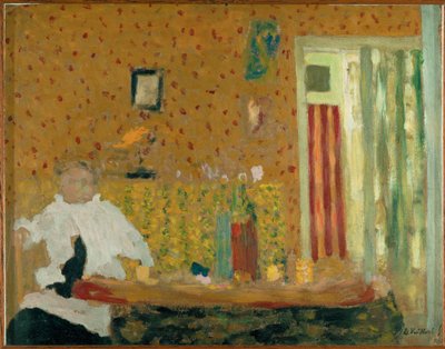 Na de maaltijd (karton) door Edouard Vuillard
