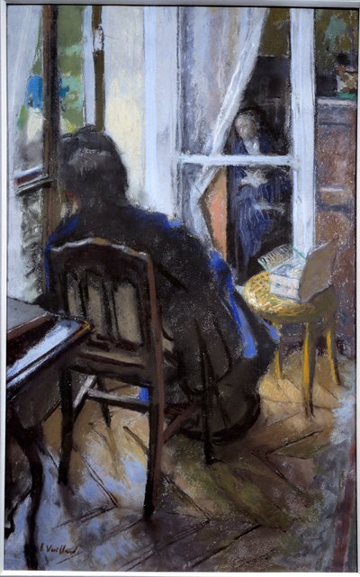 Bij het raam door Edouard Vuillard