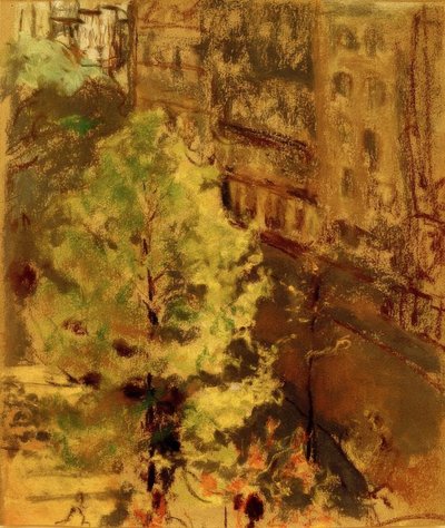 Het Berlioz-plein, ochtendzon door Edouard Vuillard