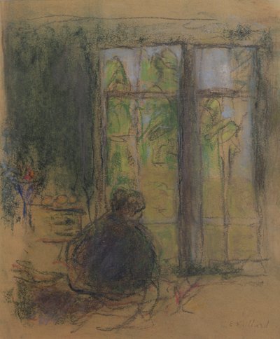 Madame Vuillard bij het raam, 1915 door Edouard Vuillard