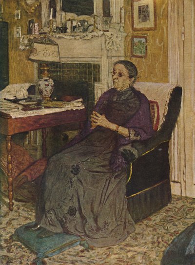Mme Kapferer 1919, 1919, 1946 door Edouard Vuillard