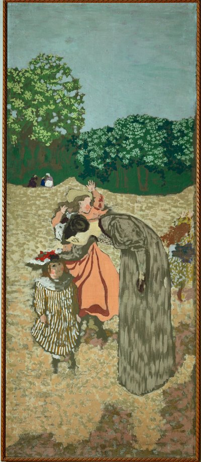 De ondervraging (schilderij op doek) door Edouard Vuillard