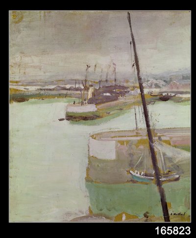 De haven van Honfleur door Edouard Vuillard