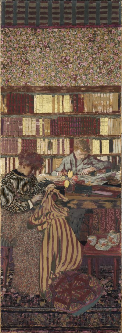 De Privacy. Decoratie voor de Bibliotheek van Dr. Vaquez door Edouard Vuillard