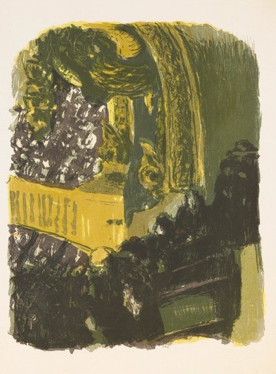 Eine Galerie im Gymnasium door Edouard Vuillard