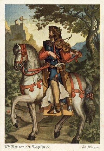 Walther von der Vogelweide door Eduard Ille
