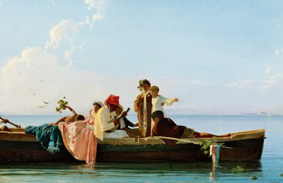 Van Frisio naar Sint Lucia, door Edoardo Dalbono, circa 1866 door Eduardo Dalbono