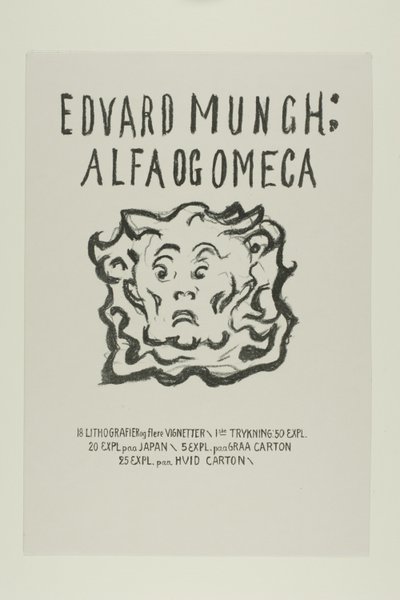 Alfa en Omega:Titelpagina door Edvard Munch