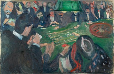 Aan de roulettetafel in Monte Carlo door Edvard Munch