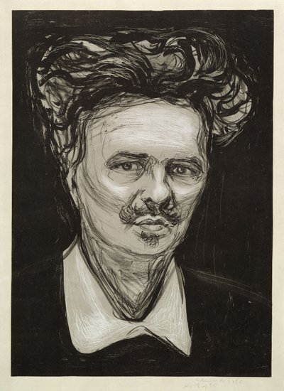 August Strindberg door Edvard Munch