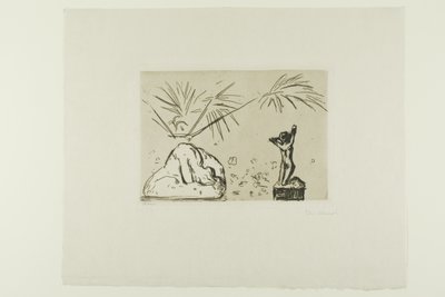 Interieur met Beelden door Edvard Munch