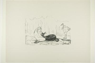 Omega en het hert door Edvard Munch