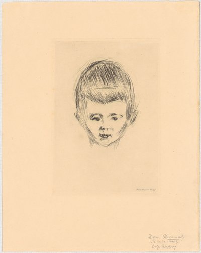 Portret van Andreas Schwarz door Edvard Munch