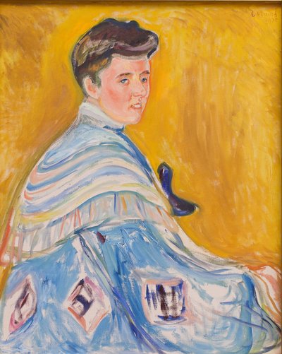 Portret van Hanni Esche door Edvard Munch