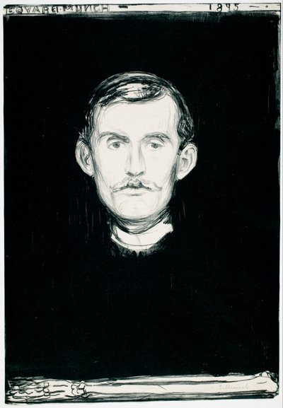 Zelfportret door Edvard Munch