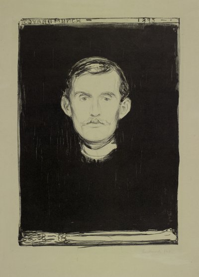 Zelfportret door Edvard Munch