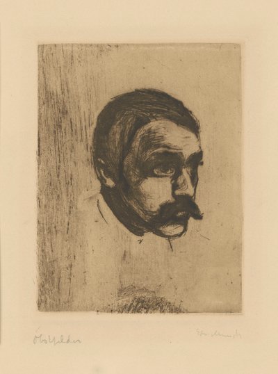 Sigbjørn Obstfelder door Edvard Munch