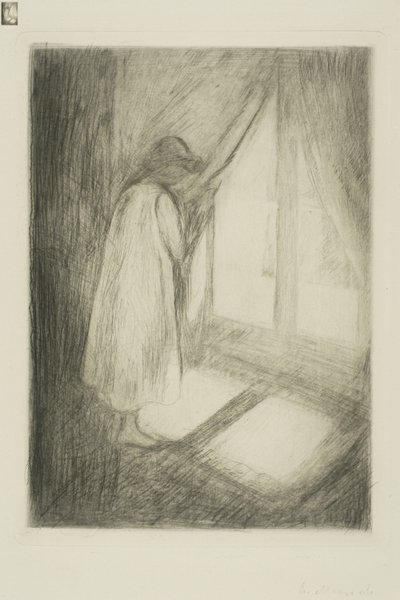 Het meisje bij het raam door Edvard Munch