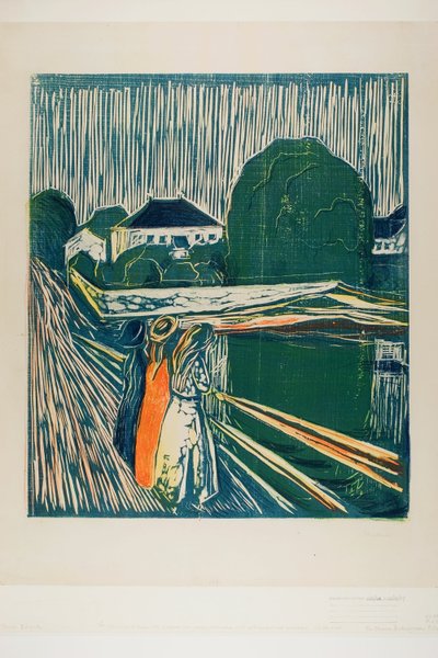 De meisjes op de brug door Edvard Munch