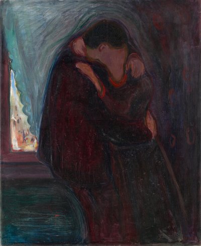 De kus door Edvard Munch