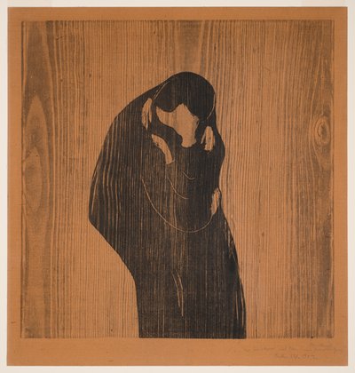 De kus IV door Edvard Munch