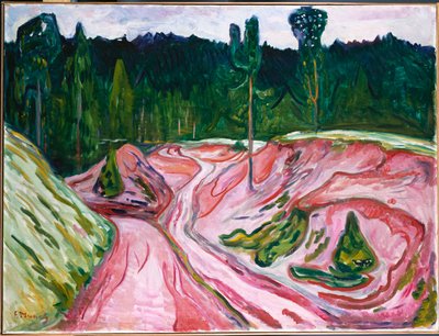 Het Thüringer Woud, ca. 1904 door Edvard Munch