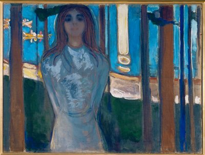 De stem (olieverf op doek) door Edvard Munch
