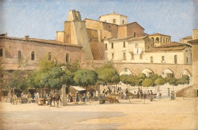 Het Plein in Sulmona door Edvard Petersen