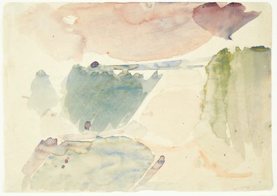 Kleurstudie voor het Langelinie-schilderij door Edvard Weie