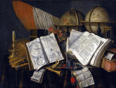 Vanitas Stilleven door Edwaert Colyer or Collier