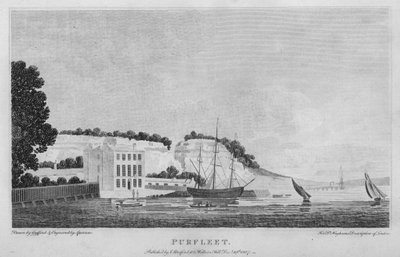 Purfleet (gravure) door Edward (after) Gyfford