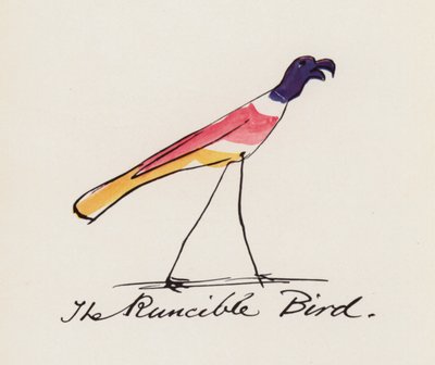 Edward Lear, Het Vogelboek: De Runcible Vogel door Edward (after) Lear