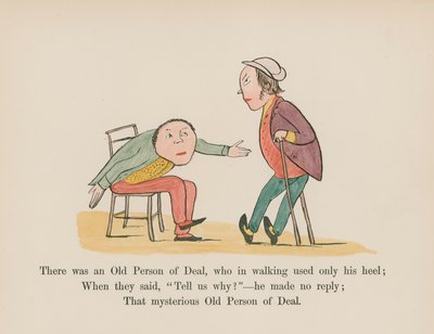 Er was een oude man uit Deal, die bij het lopen alleen zijn hiel gebruikte door Edward (after) Lear