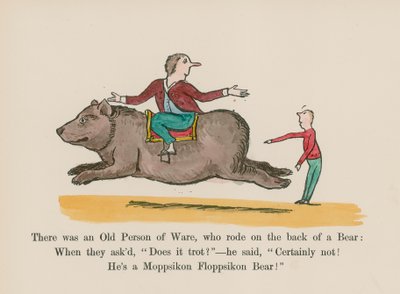 Er was een oude persoon van Ware, die reed op de rug van een beer door Edward (after) Lear