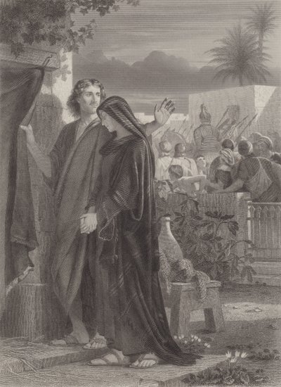 St. Johannes en de moeder van Jezus door Edward A. Armitage