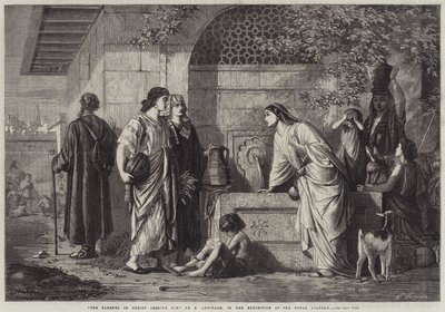 De ouders van Christus zoeken hem door Edward A. Armitage