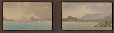 Aquarellen uit het Noorwegen Notitieboek door Edward Adrian Wilson