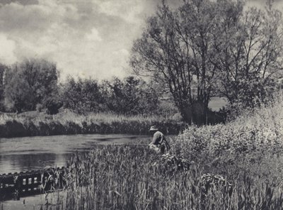 Mei-tijd op een Test Zijrivier door Edward Alfred Barton