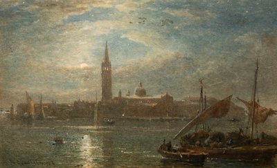 St Georgio bij maanlicht, Venetië door Edward Angelo Goodall