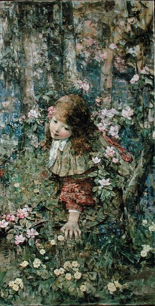 Lente door Edward Atkinson Hornel