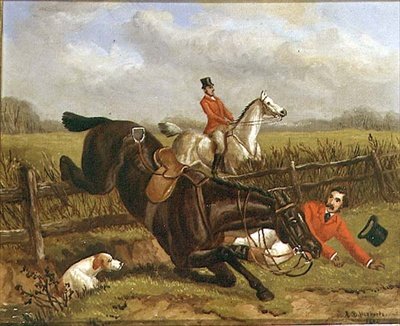 Een val tijdens de jacht door Edward Benjamin Herberte