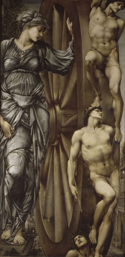 Het Rad van Fortuin door Edward Burne Jones