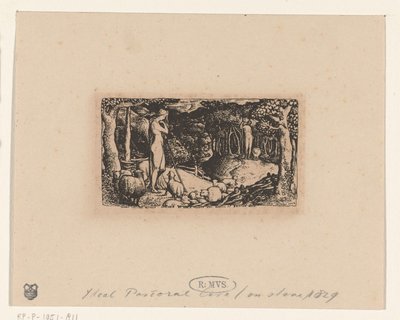 Het landelijke leven door Edward Calvert (signed by artist)