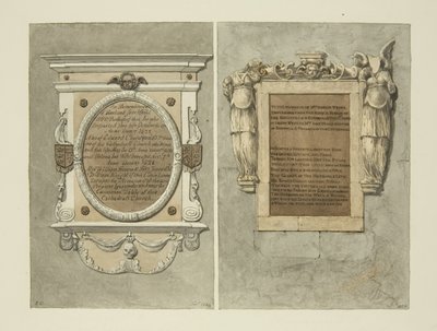 Monumenten voor bisschop Searchfield, decaan Chetwynd en mevrouw Weeks, in de kathedraal van Bristol door Edward Cashin