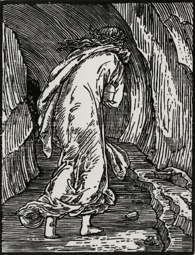 De Hel ingaan door Edward Coley (after) Burne Jones