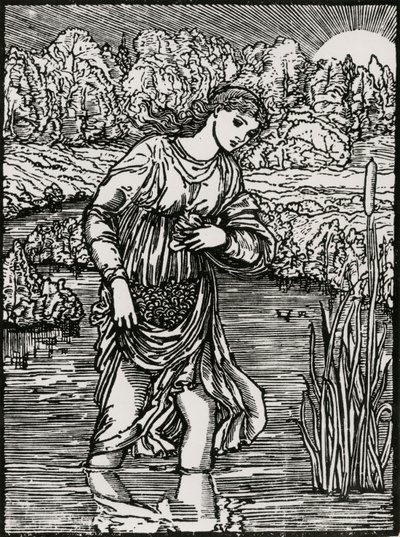 De taak van de rietstengels door Edward Coley (after) Burne Jones